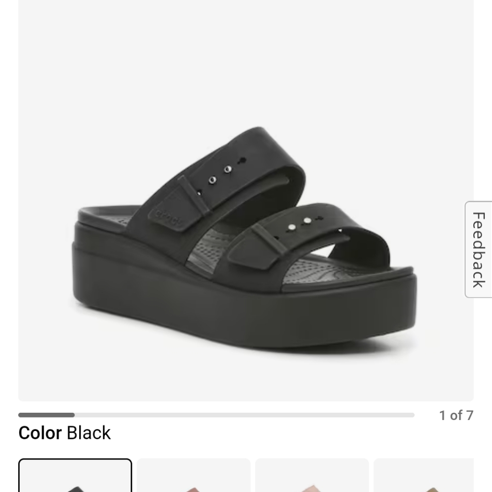 CROCS Brooklyn Wedge Lite Ride Size 7